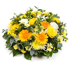 Fleur Coutures Gold &amp; White Posy Pad
