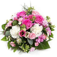 Fleur Coutures Pink &amp; Cream Posy