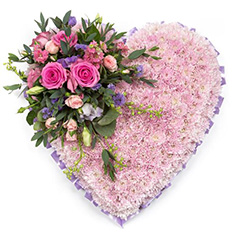 Fleur Coutures Pink Massed Heart