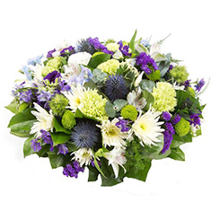 Fleur Coutures Purple, Lime &amp; White Posy Pad