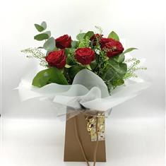 Fleur Coutures Half Dozen Luxury Red Roses