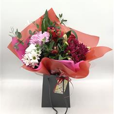 Fleur Coutures Mixed Bouquet with 1 Red Rose