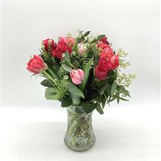 Jessicas Choice Valentines Vase Arrangement 